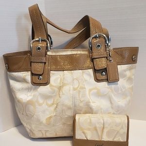 EUC Coach Satchel and Wallet